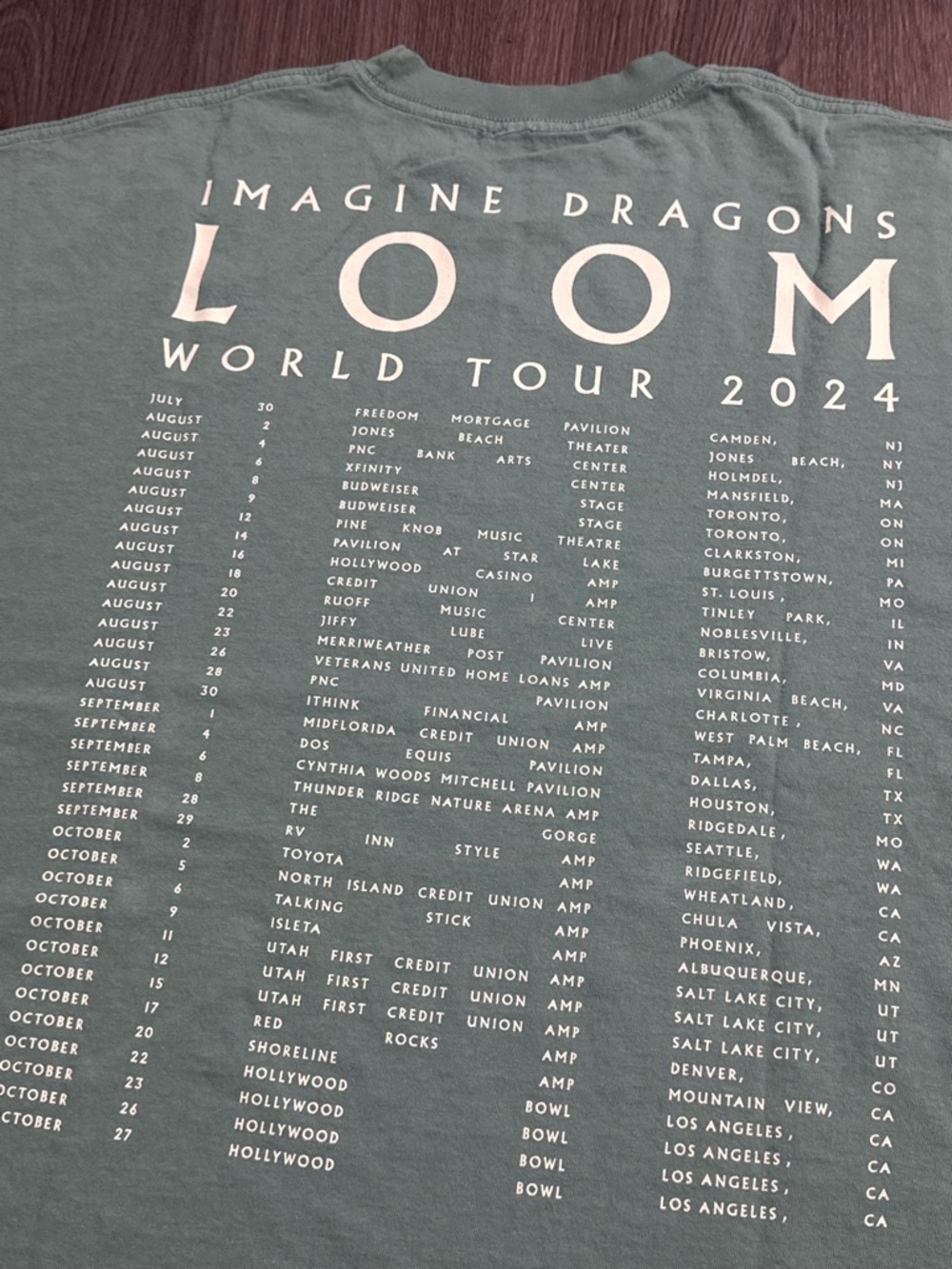 Imagine Dragons Loom World Tour Concert Tee - Picture 5 of 8